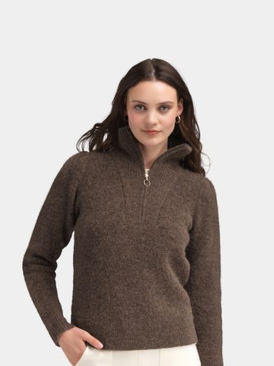Bilde av WoolLand Loen knitted sweather 2.0 woman Light Brown